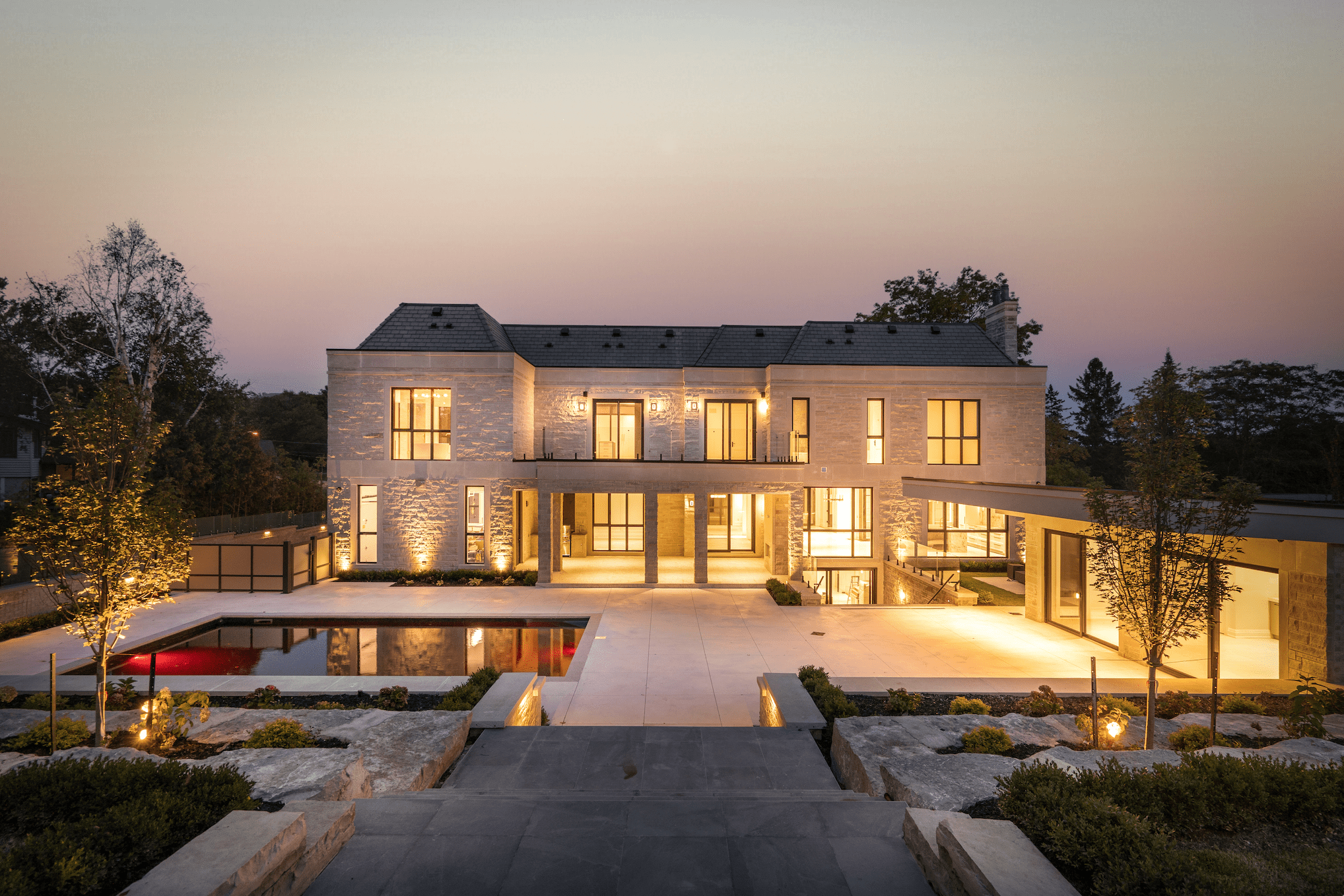 Elegant entryway reflecting the calibre of homes NeoHAVEN brokers handle